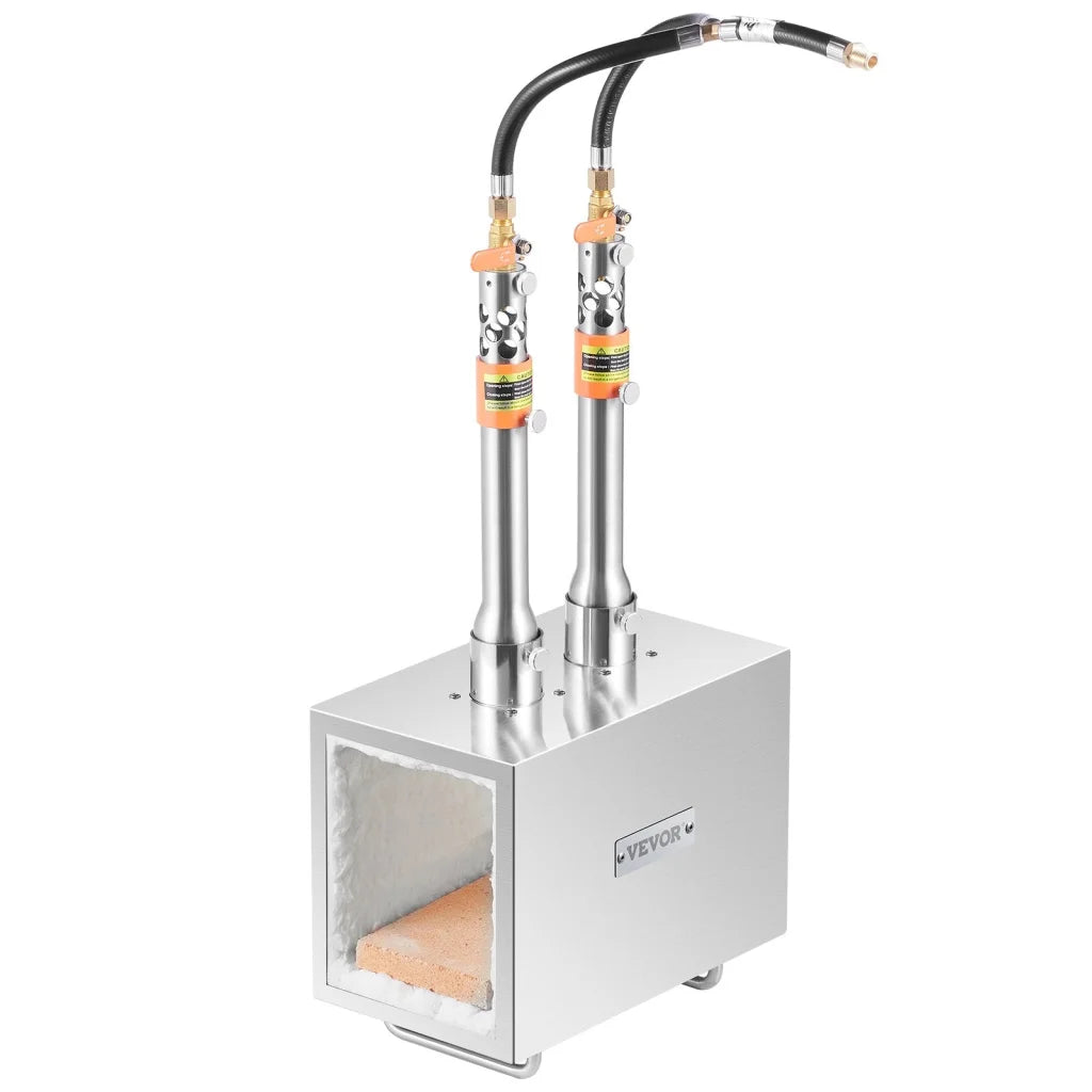 VEVOR Portable Propane Forge 2 Burner Farrier Forge Knife