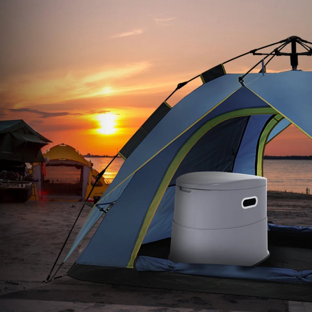 5l vevor portable toilet with material finish and practical fittings