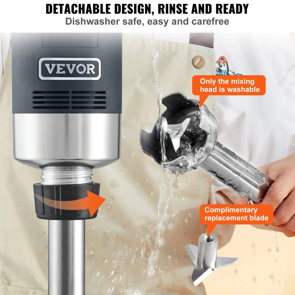 VEVOR Professional Stick Blender 500W Powerful Handheld