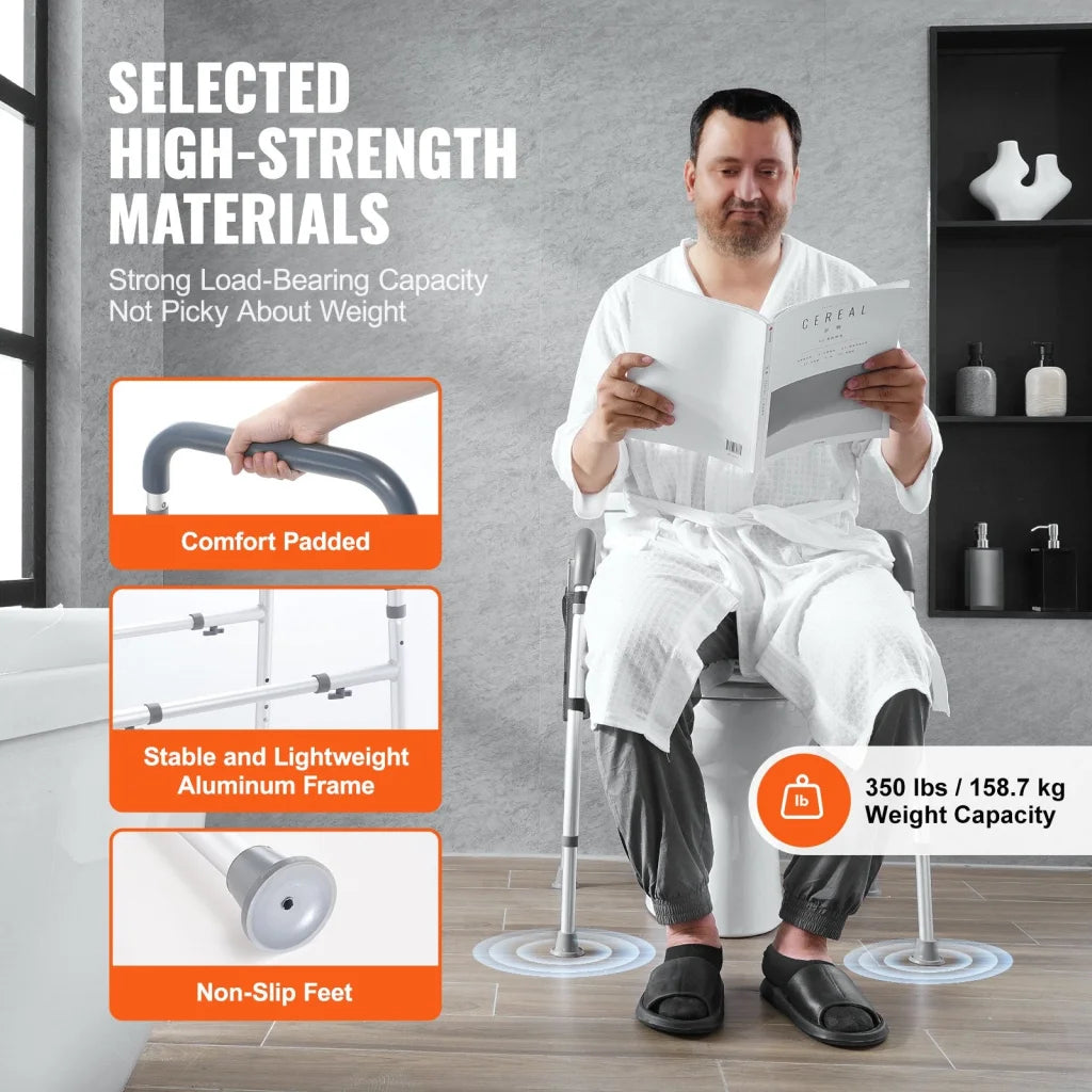 Raised Toilet Seat 7 Position Height Adjustment 655 805