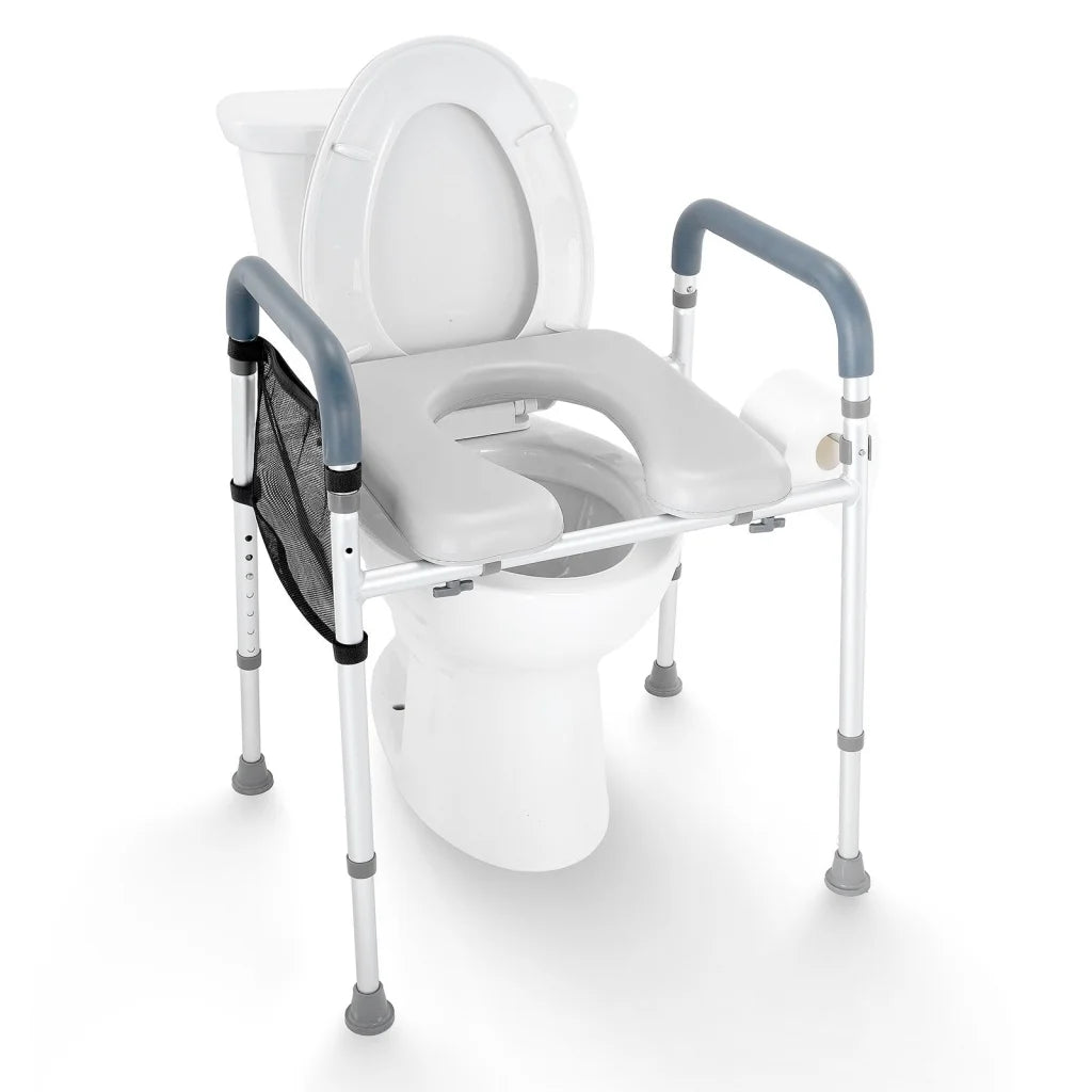 VEVOR Raised Toilet Seat 7-Position Height Adjustment