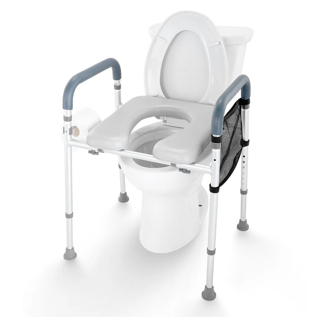 VEVOR Raised Toilet Seat 7-Position Height Adjustment