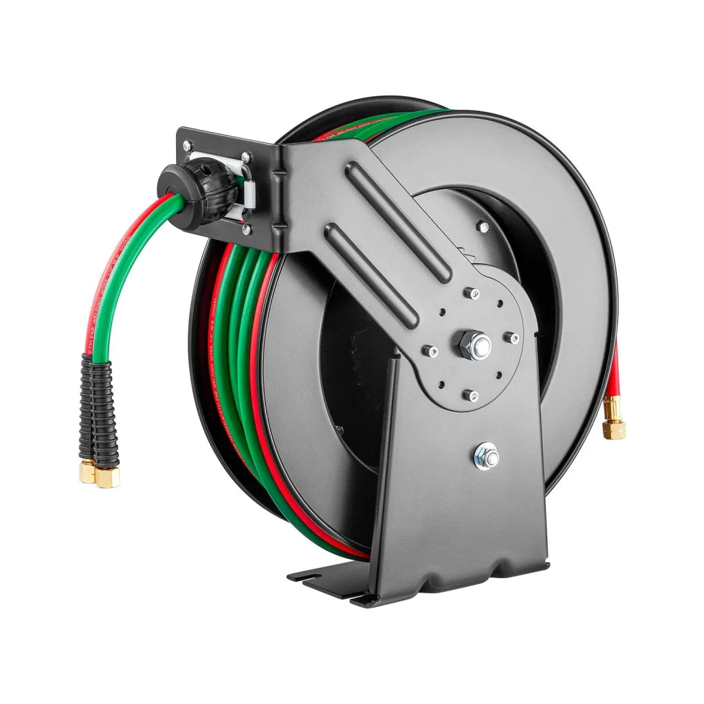 VEVOR Retractable Welding Hose Reel 1/4-Inch x 50FT Twin