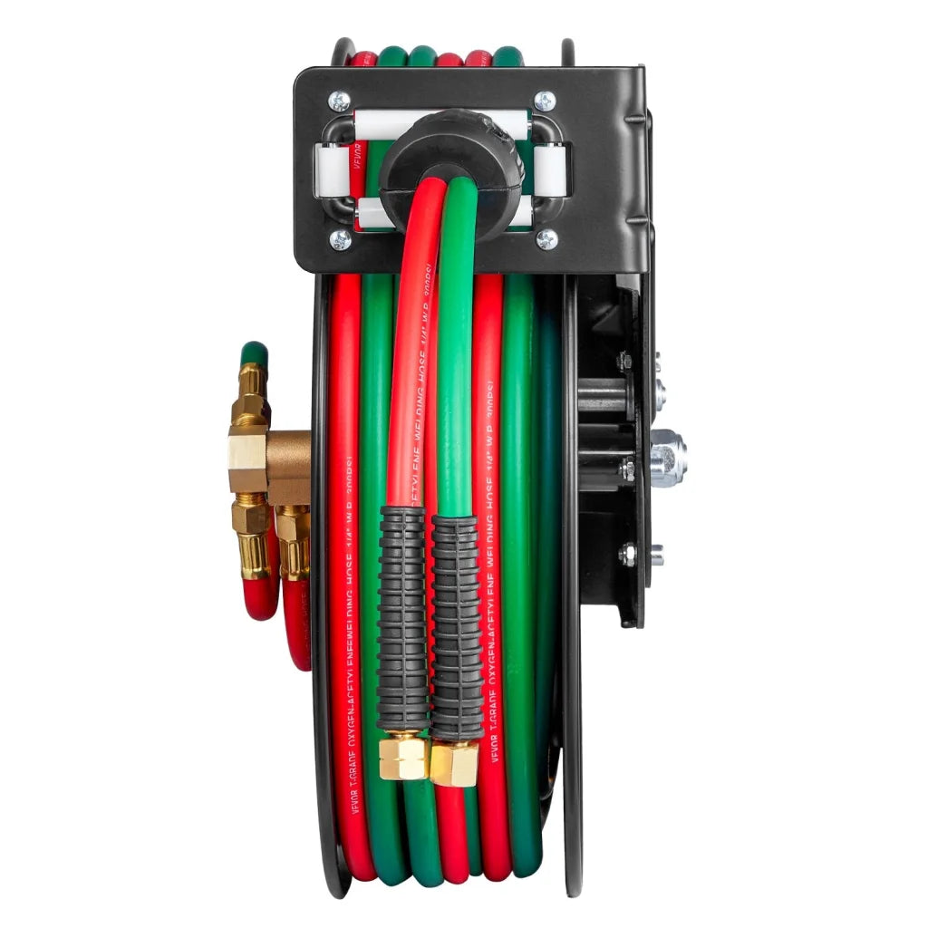 VEVOR Retractable Welding Hose Reel 1/4-Inch x 50FT Twin