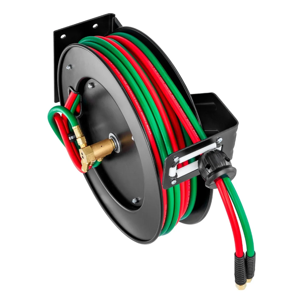 VEVOR Retractable Welding Hose Reel 1/4-Inch x 50FT Twin