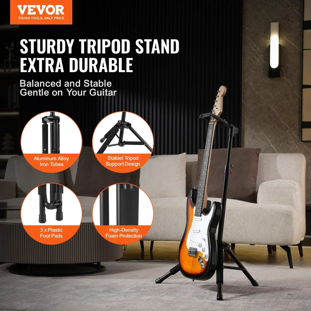 VEVOR_ripod Guitar Stand Floor-Standing Foldable 900-1200