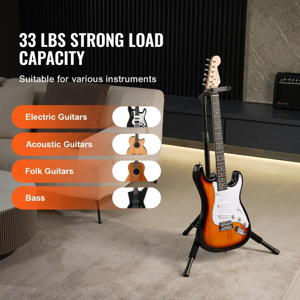 VEVOR_ripod Guitar Stand Floor-Standing Foldable 900-1200