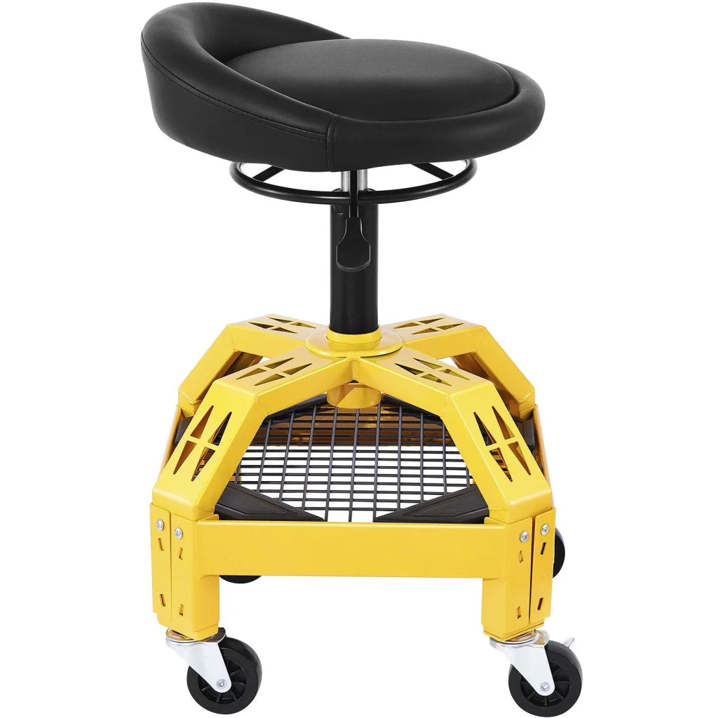 VEVOR Rolling Garage Stool 300LBS Capacity Adjustable