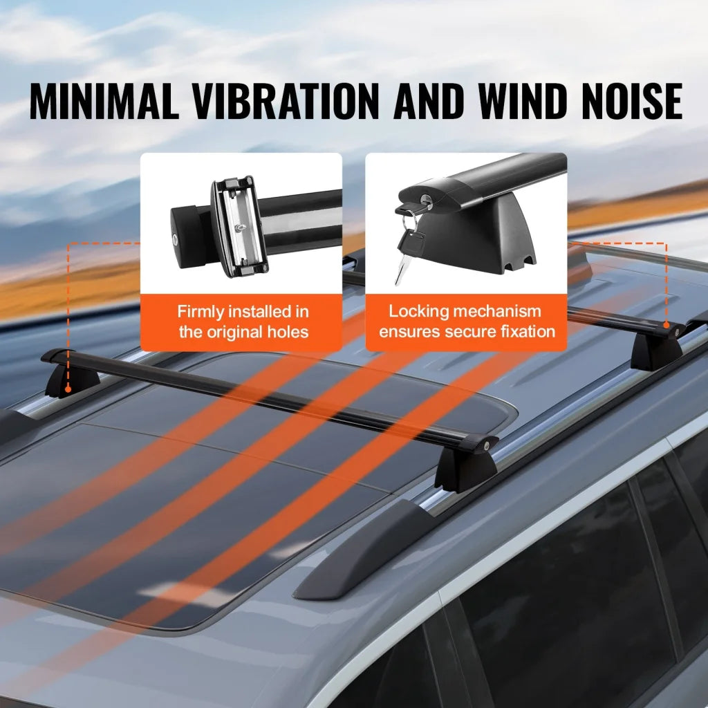 Vevor roof rack with tiered shelves and metal supports