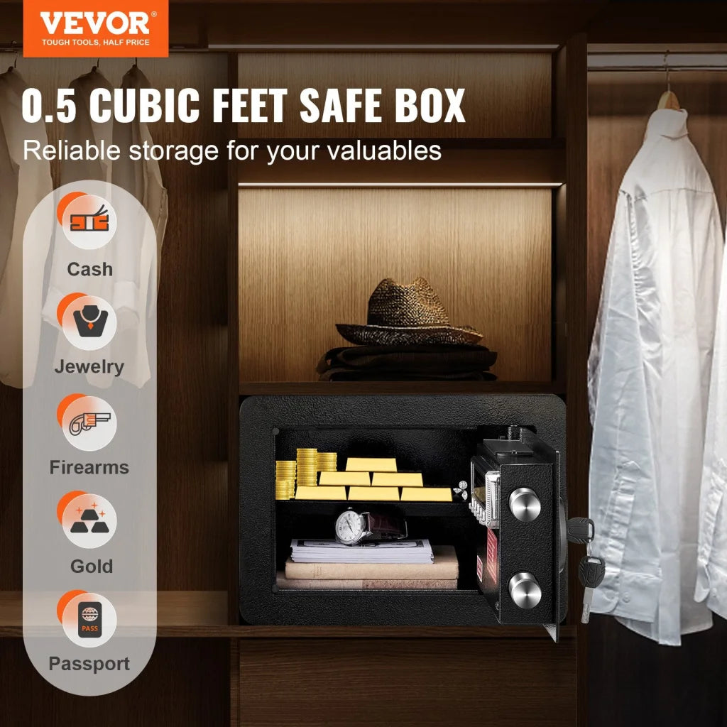 Safe 0 5 Cubic Feet Steel Security with Digital