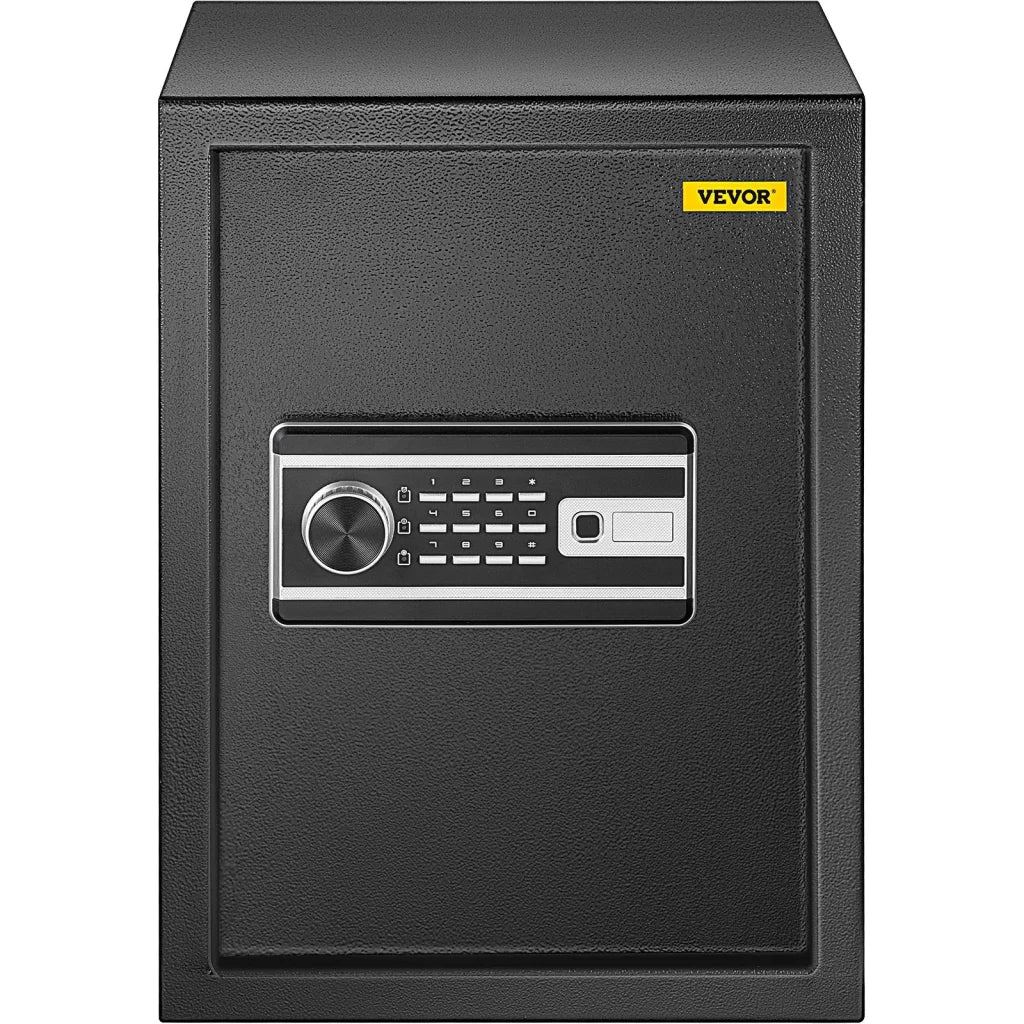 Steel vevor safe box with assembled layout and visible hardware