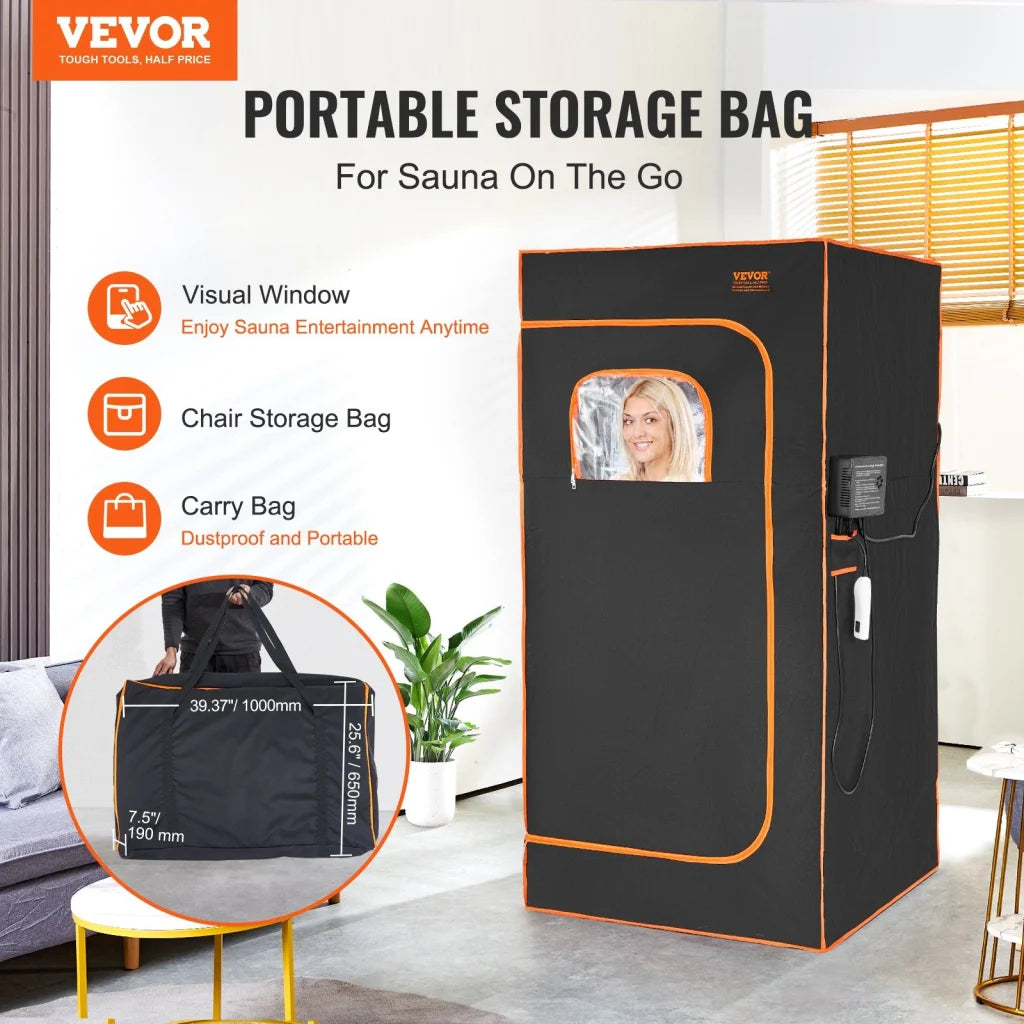 VEVOR Sauna Tent Far Infrared 1400W Personal Home Spa Loss