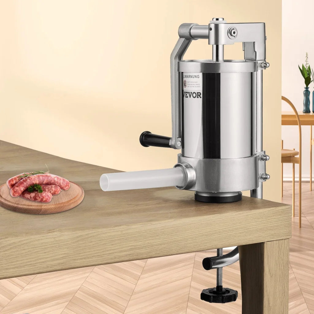Vevor sausage stuffer with material finish and practical fittings