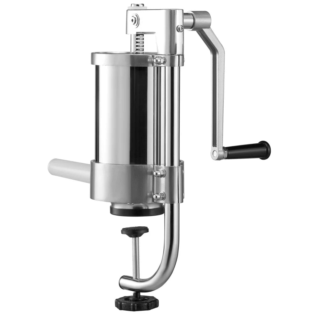 Steel 5l vevor sausage stuffer with fitted edges and product hardware