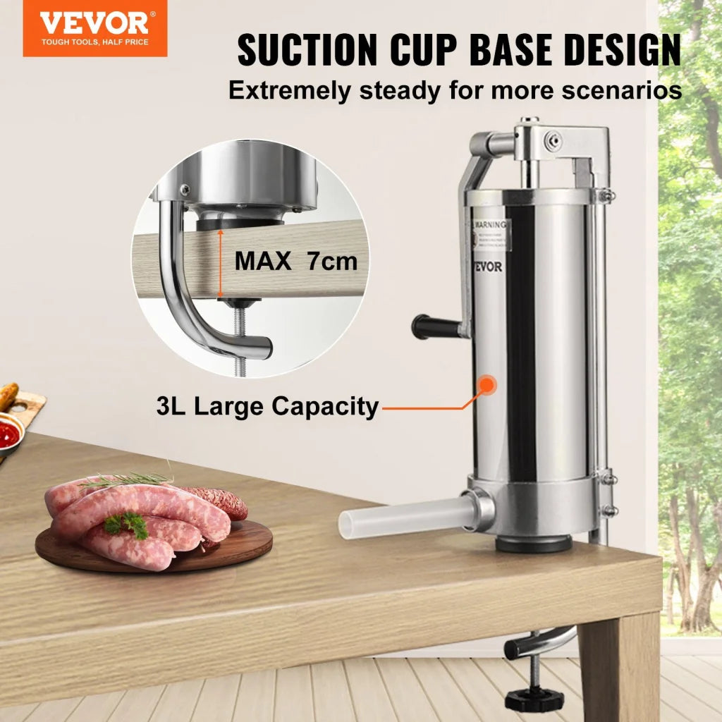 Sausage Stuffer 5LBS 3L Capacity Homemade