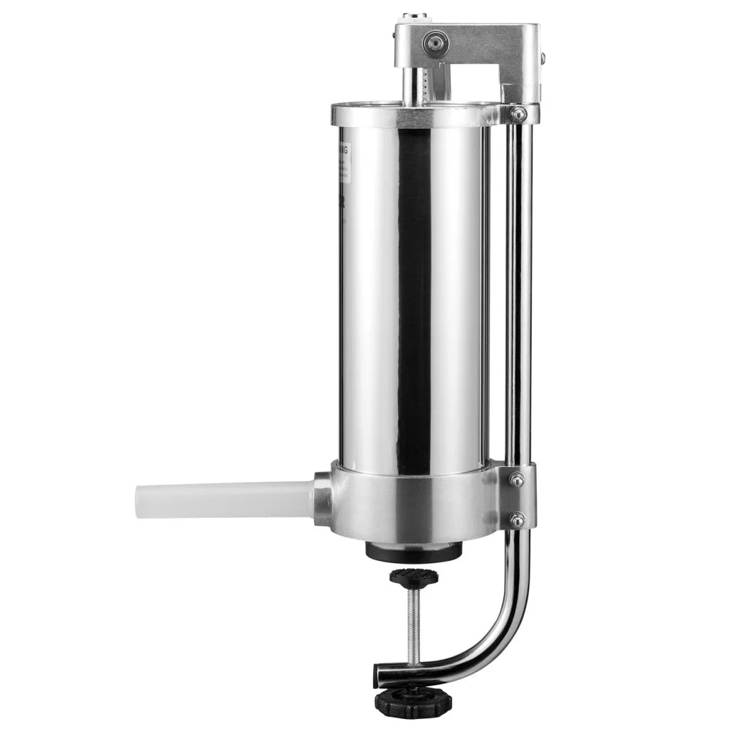 Steel 3l vevor sausage stuffer with material finish and practical fittings