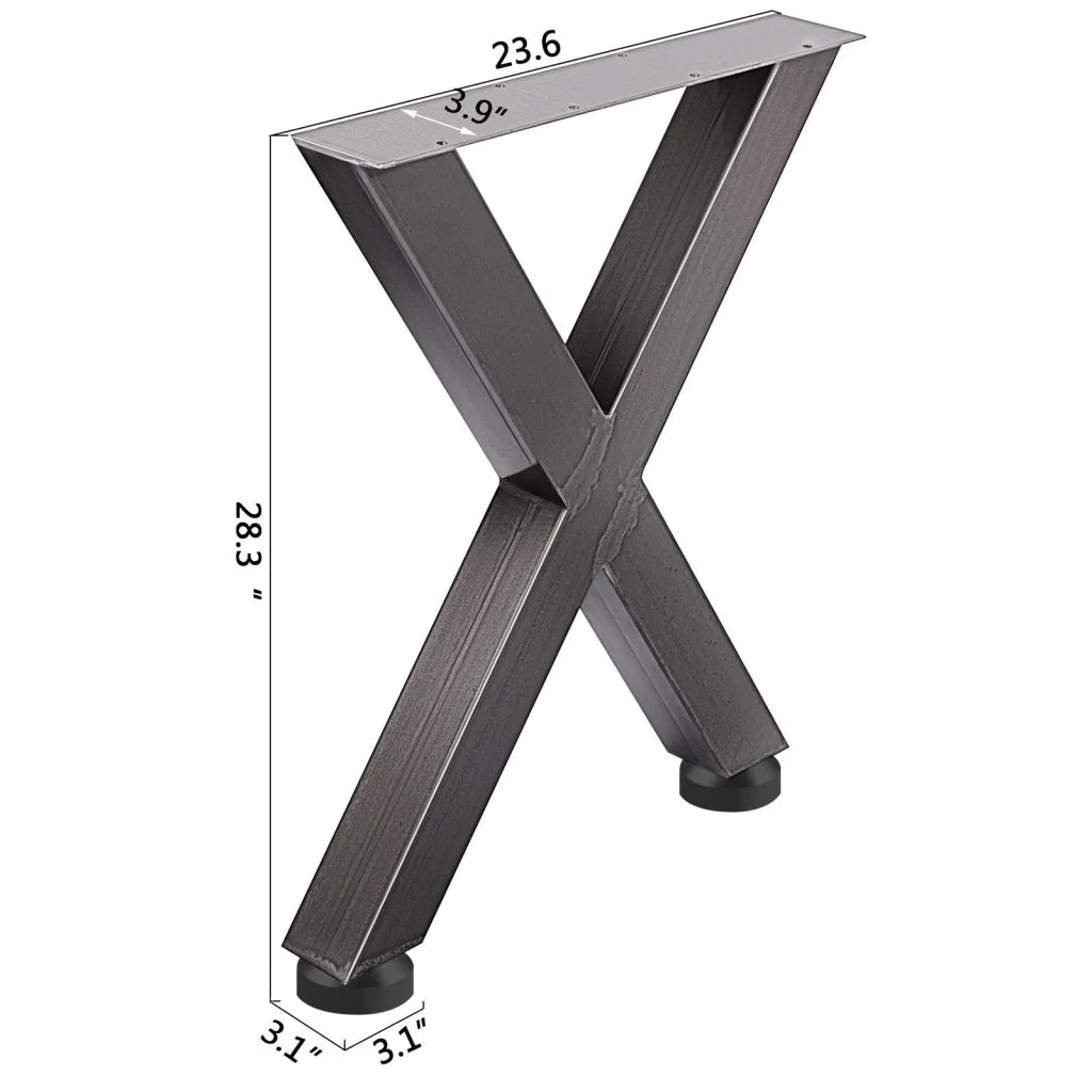 VEVOR Set of 2 Steel Table Legs 28’Height 24’Wide Dining
