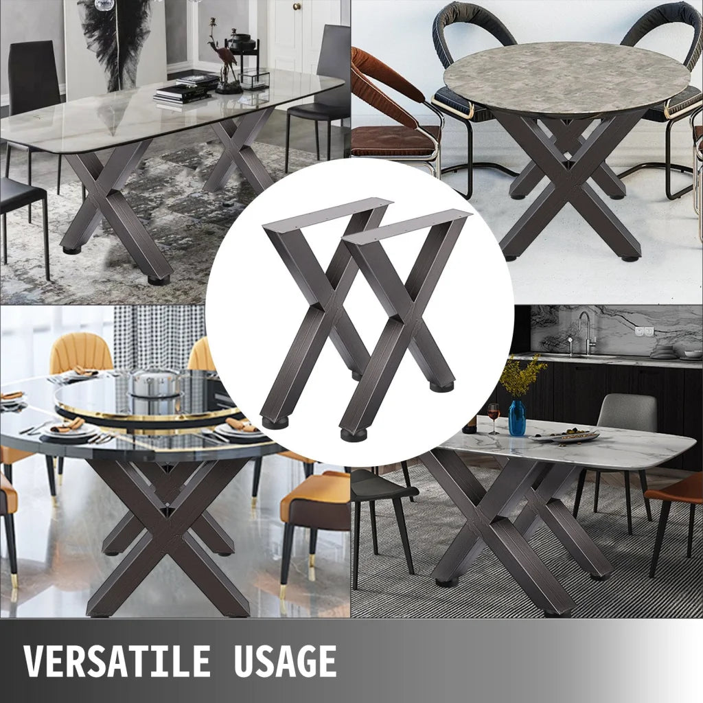 VEVOR Set of 2 Steel Table Legs 28’Height 24’Wide Dining