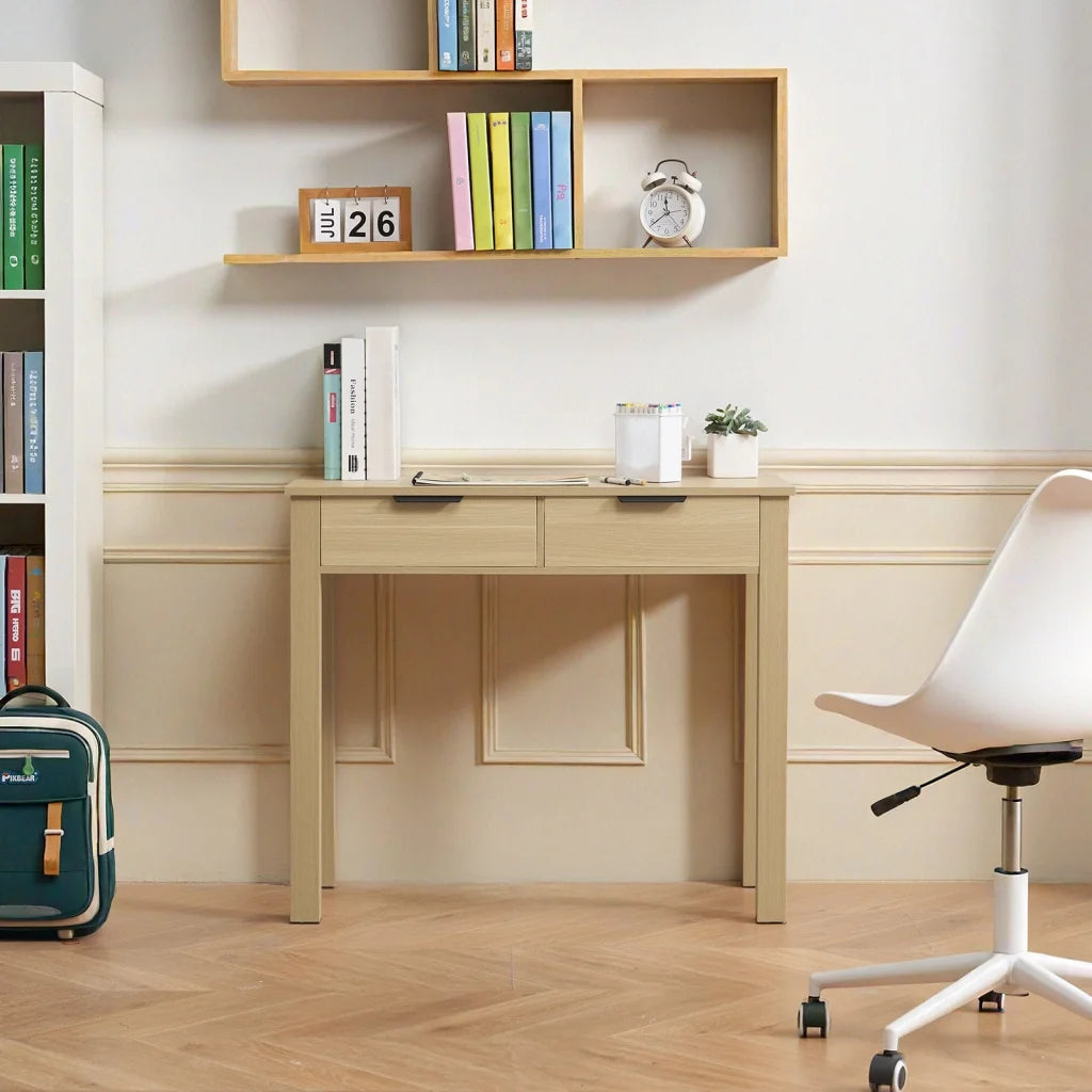 VEVOR Small Desk with Drawer Kids Desk for Bedroom Simple