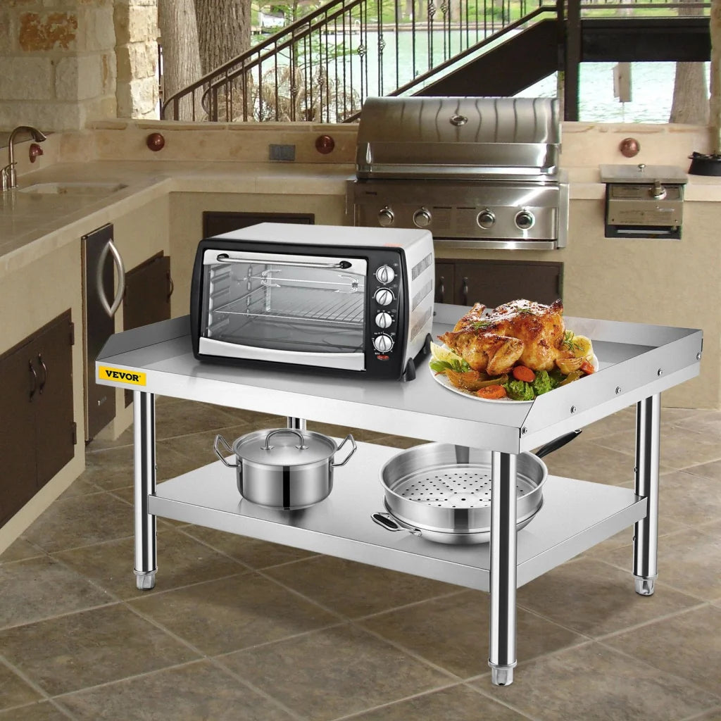 VEVOR Stainless Steel Equipment Grill Stand 152x76x61 cm