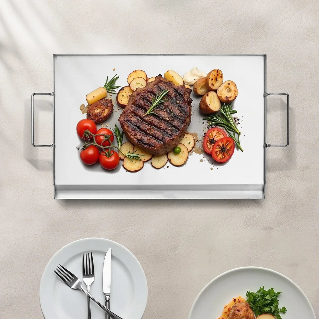 VEVOR Stainless Steel Griddle 23x16 inch Universal Flat Top