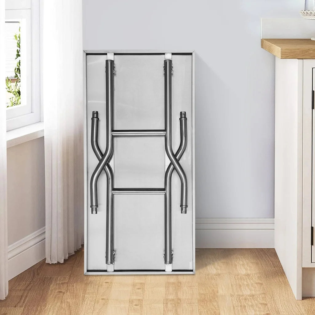 VEVOR Stainless Steel Kitchen Bench Folding Commercial Prep