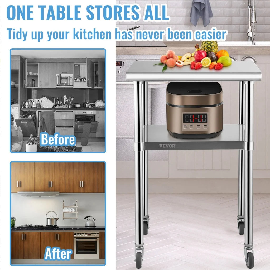 Stainless Steel Prep Table 61 x