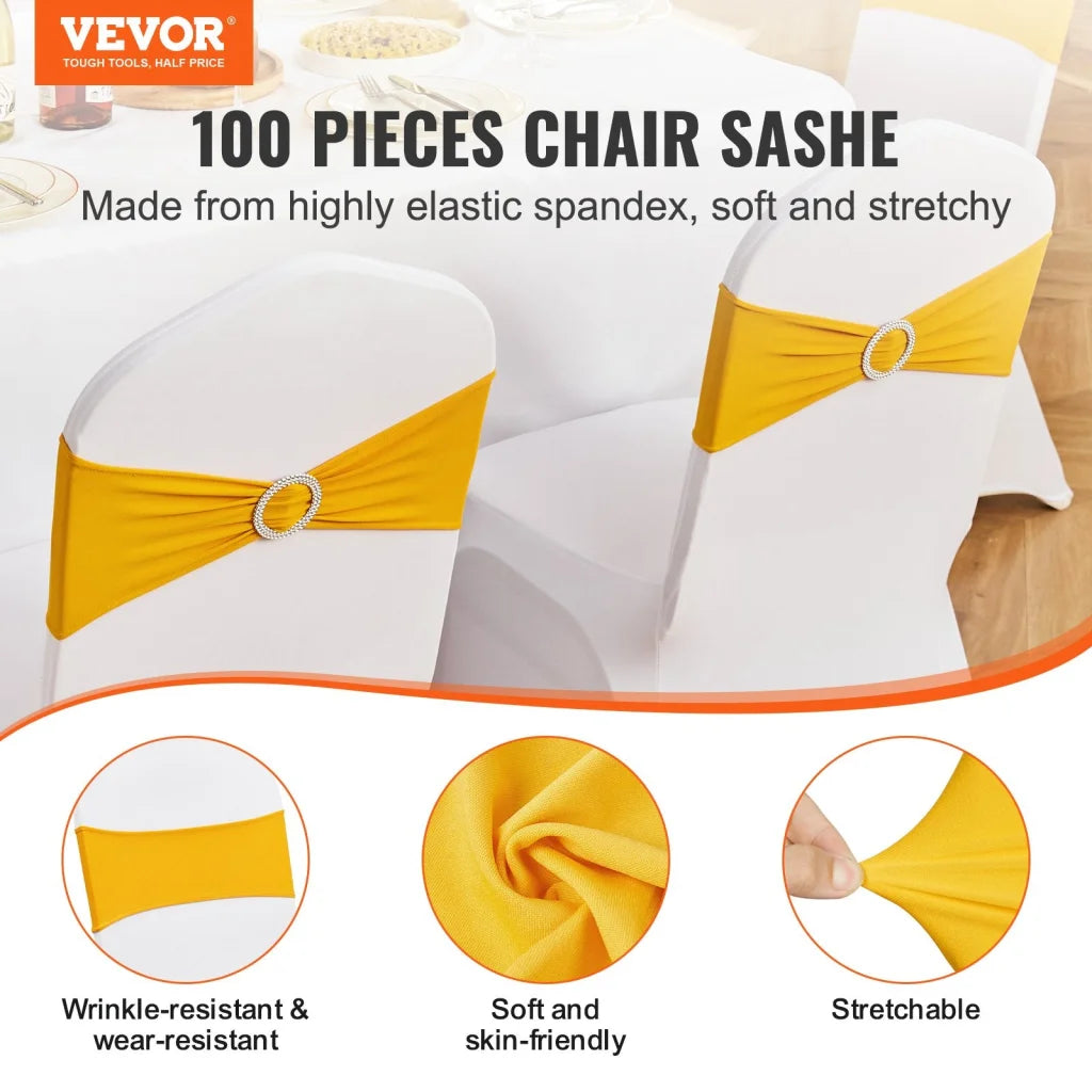 VEVOR Stretch Spandex Chair Sashes Chair Slipcover