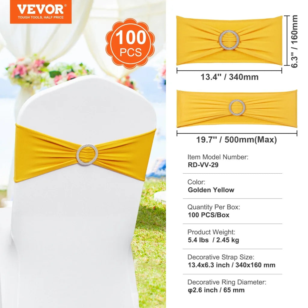 VEVOR Stretch Spandex Chair Sashes Chair Slipcover