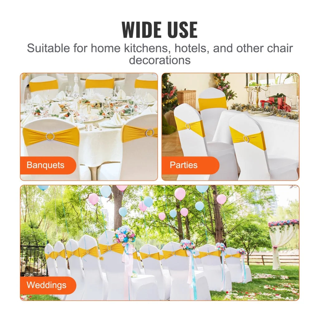 VEVOR Stretch Spandex Chair Sashes Chair Slipcover