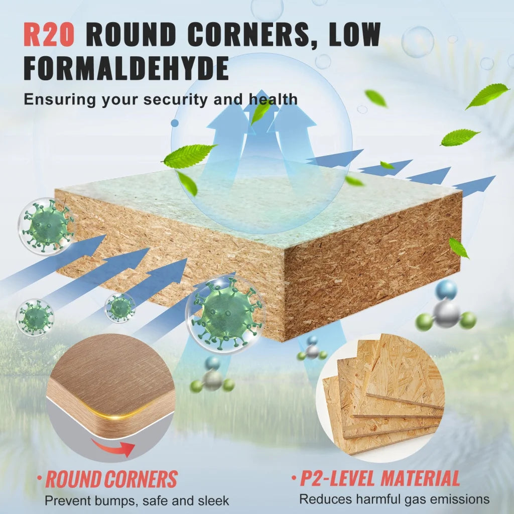 VEVOR Table Top 63’’ x 31.5’’ x 1’’ 220.5 lbs Load Capacity