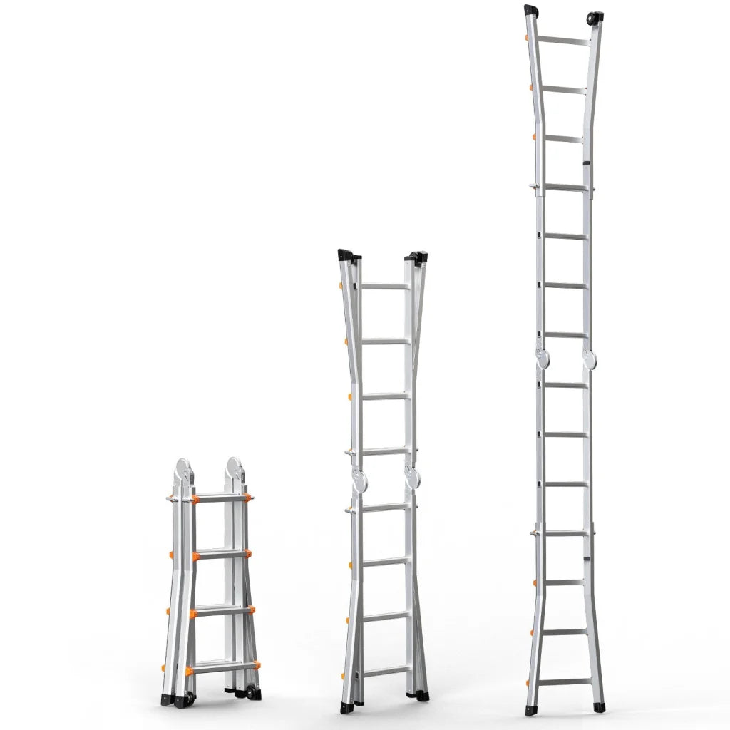 VEVOR Telescoping Ladder A Frame 13 FT Compact Aluminum