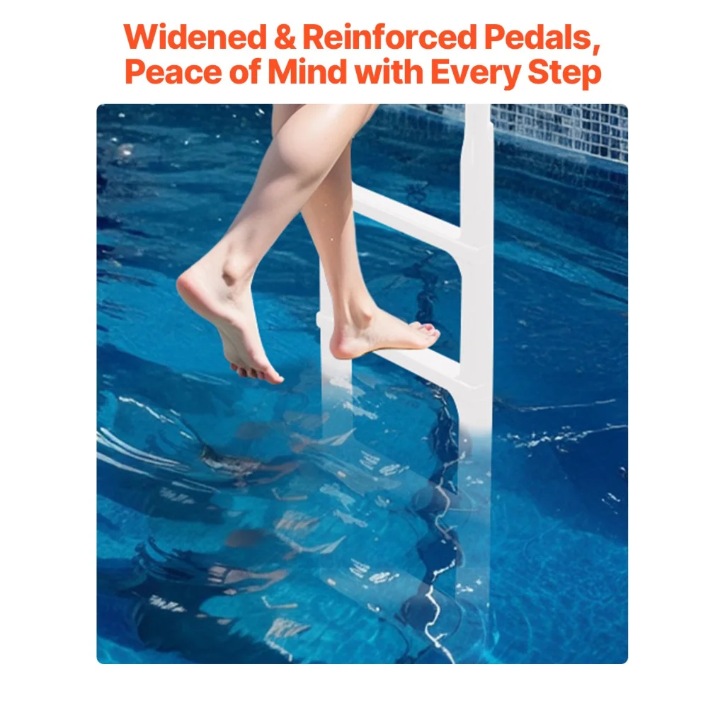 VEVOR Thickened 4-Step Pool Ladder of Double Handrails