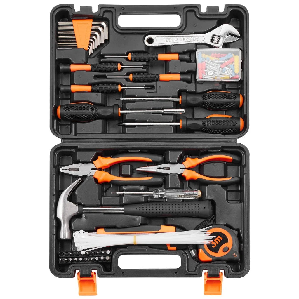 VEVOR Tool Kit 132 Piece General Household Hand Tool Set