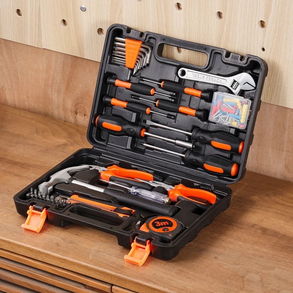 VEVOR Tool Kit 132 Piece General Household Hand Tool Set