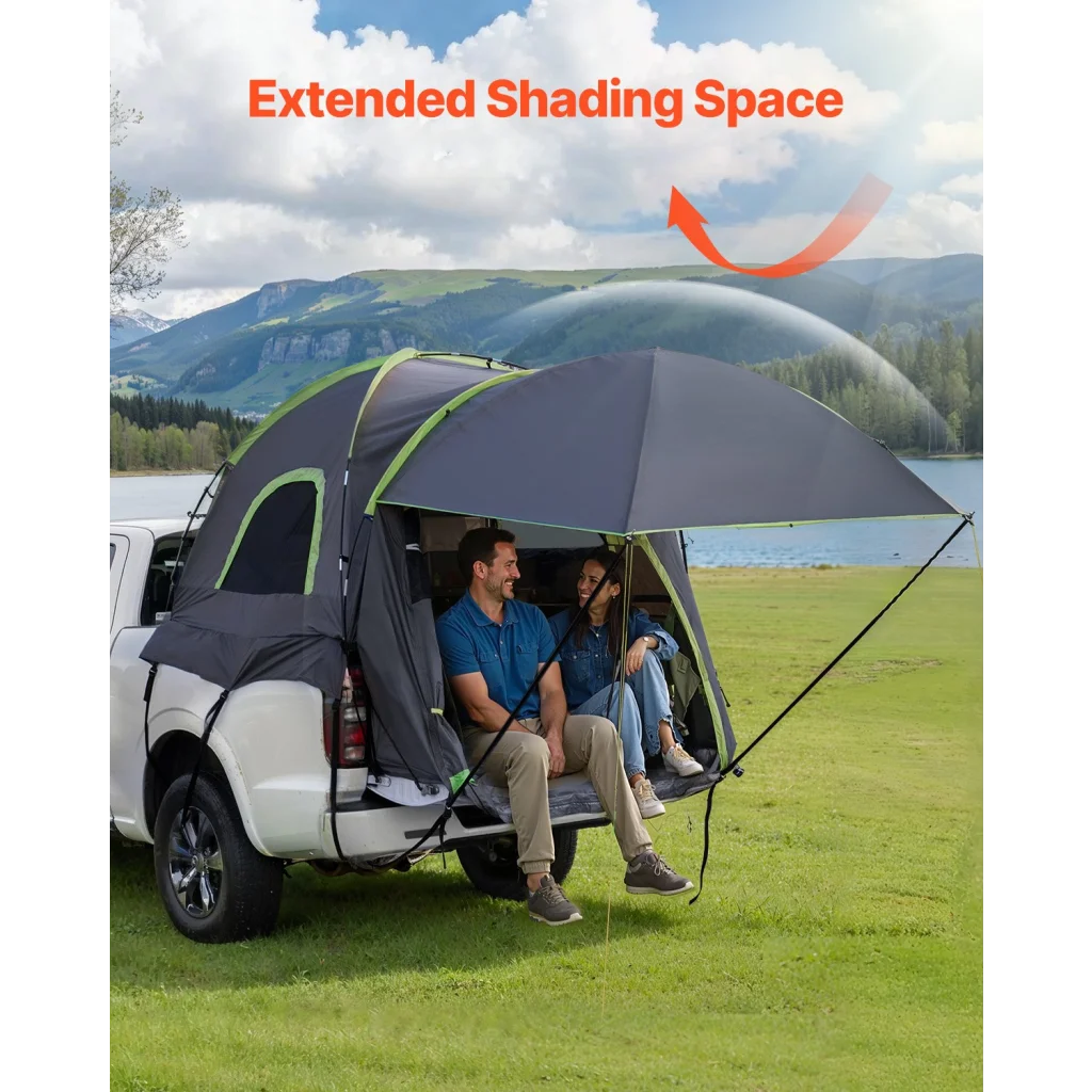 VEVOR Truck Tent 5.0-5.2ft Waterproof PU2000 Truck Bed