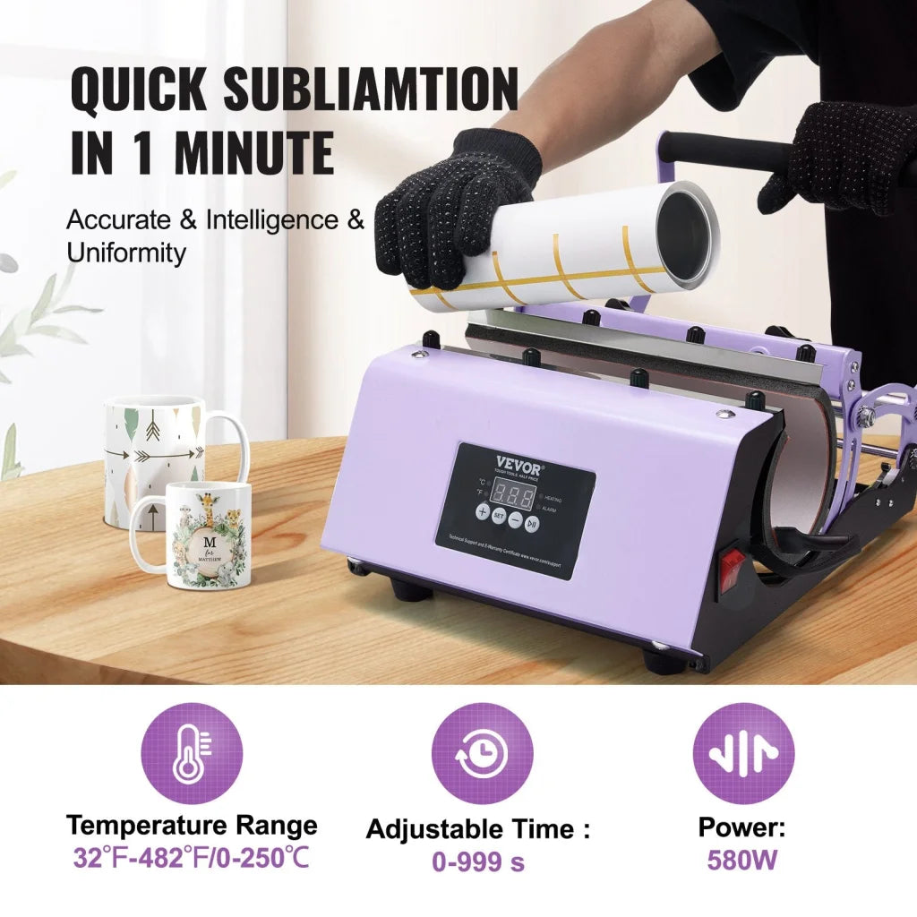VEVOR Tumbler Heat Press Machine 11-30oz Mug Press