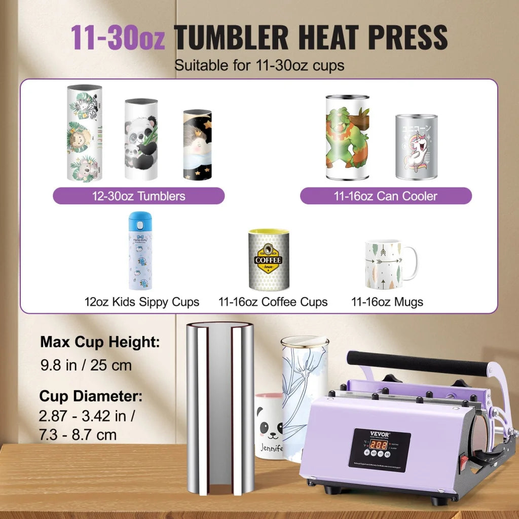 Tumbler Heat Press Machine 11 30oz