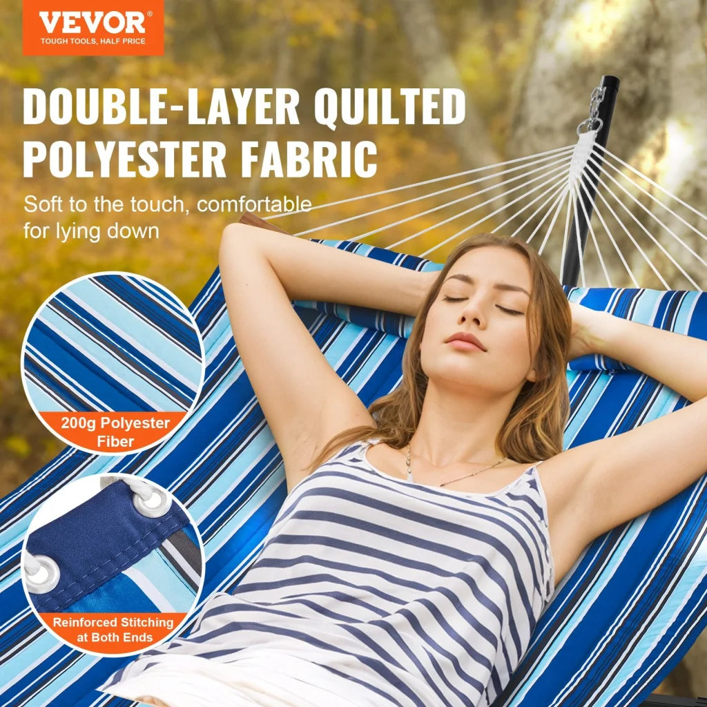 VEVOR Two Person Hammock with Stand Included Double Hammock