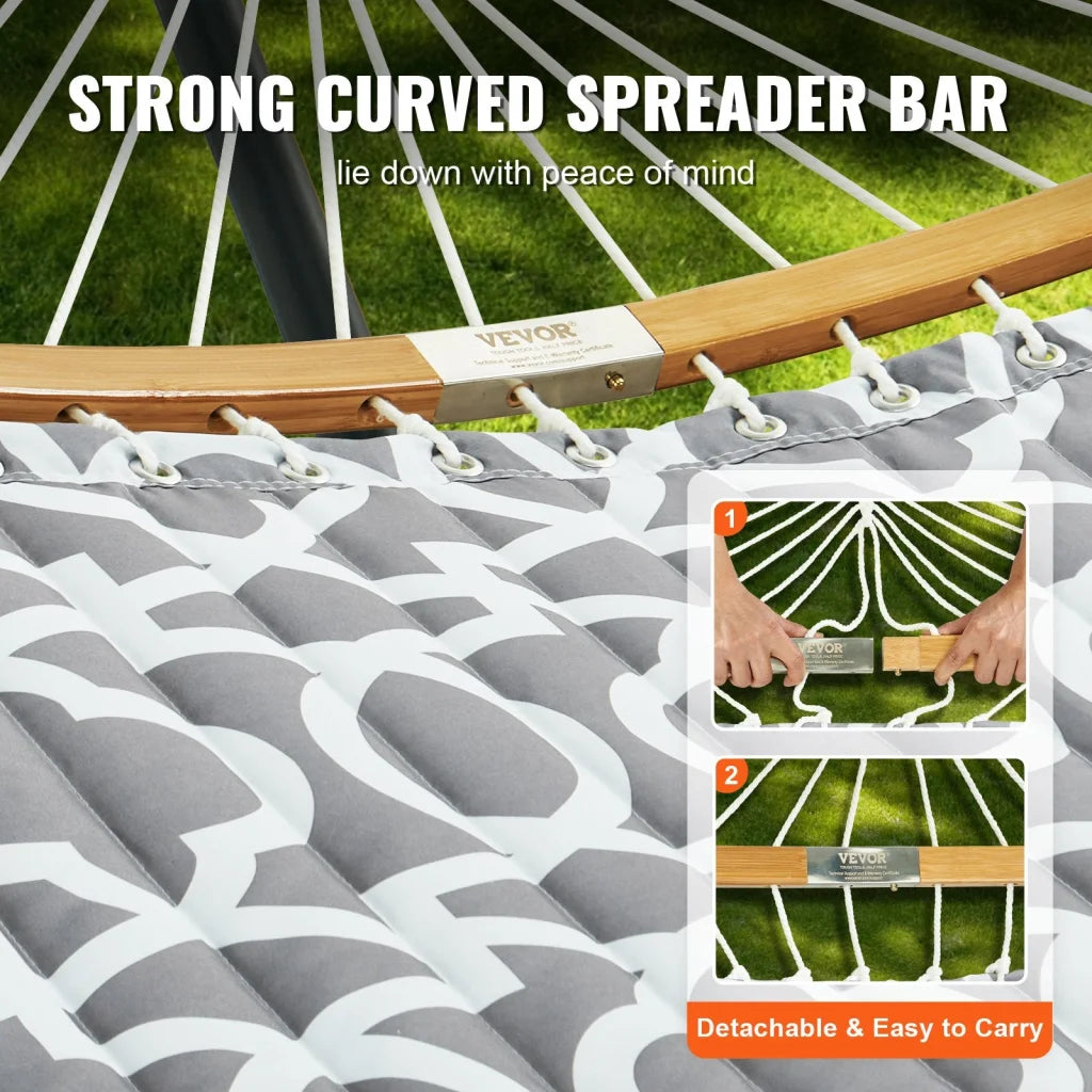 VEVOR Two Person Hammock with Stand Included Double Hammock