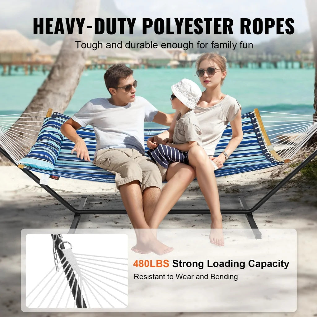 VEVOR Two Person Hammock with Stand Included Double Hammock