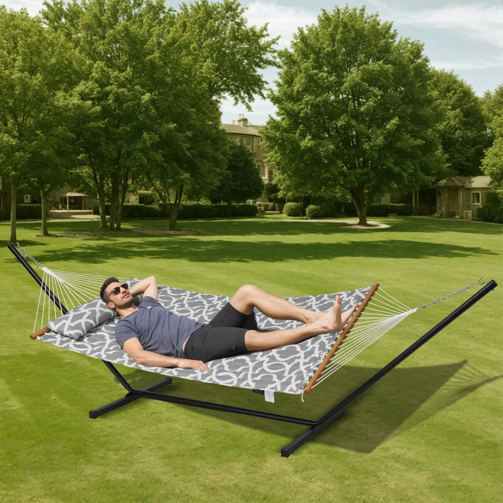 VEVOR Two Person Hammock with Stand Included Heavy Duty