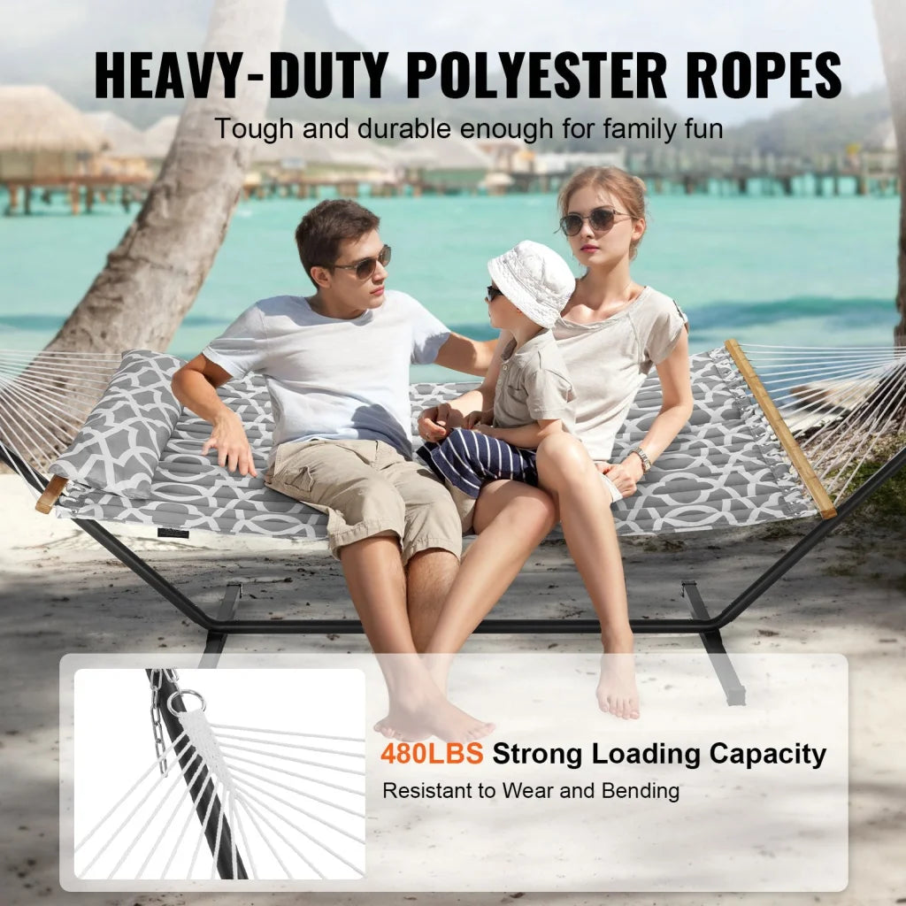 VEVOR Two Person Hammock with Stand Included Heavy Duty