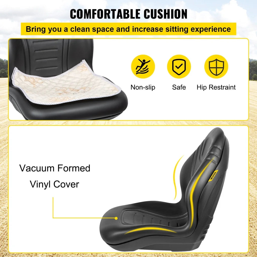 VEVOR Universal Lawn Tractor Seat Replacement Compact High