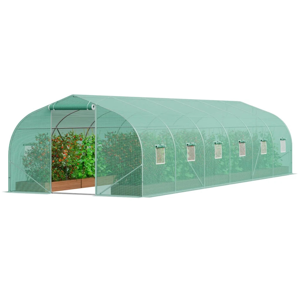 VEVOR Walk-in Tunnel Greenhouse 29.5x9.8x6.6 ft Hoop House