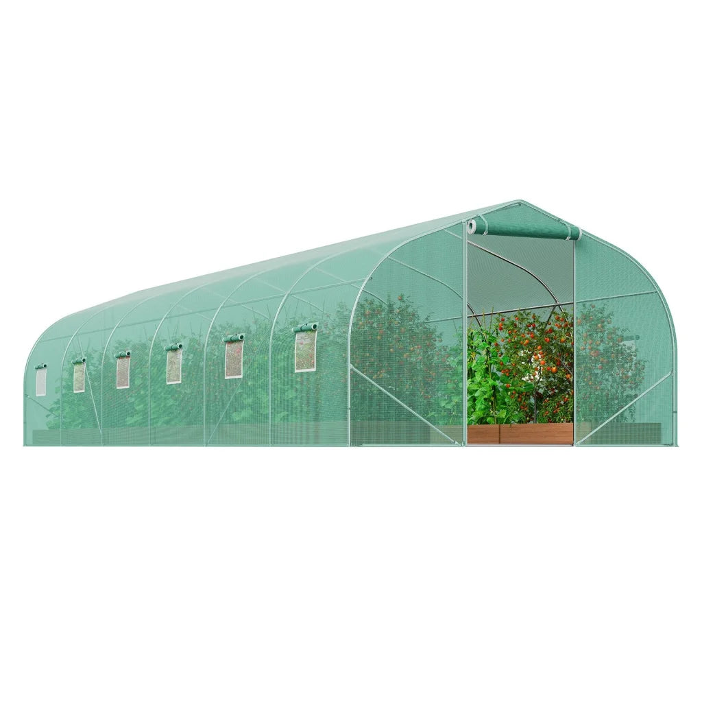 VEVOR Walk-in Tunnel Greenhouse 29.5x9.8x6.6 ft Hoop House