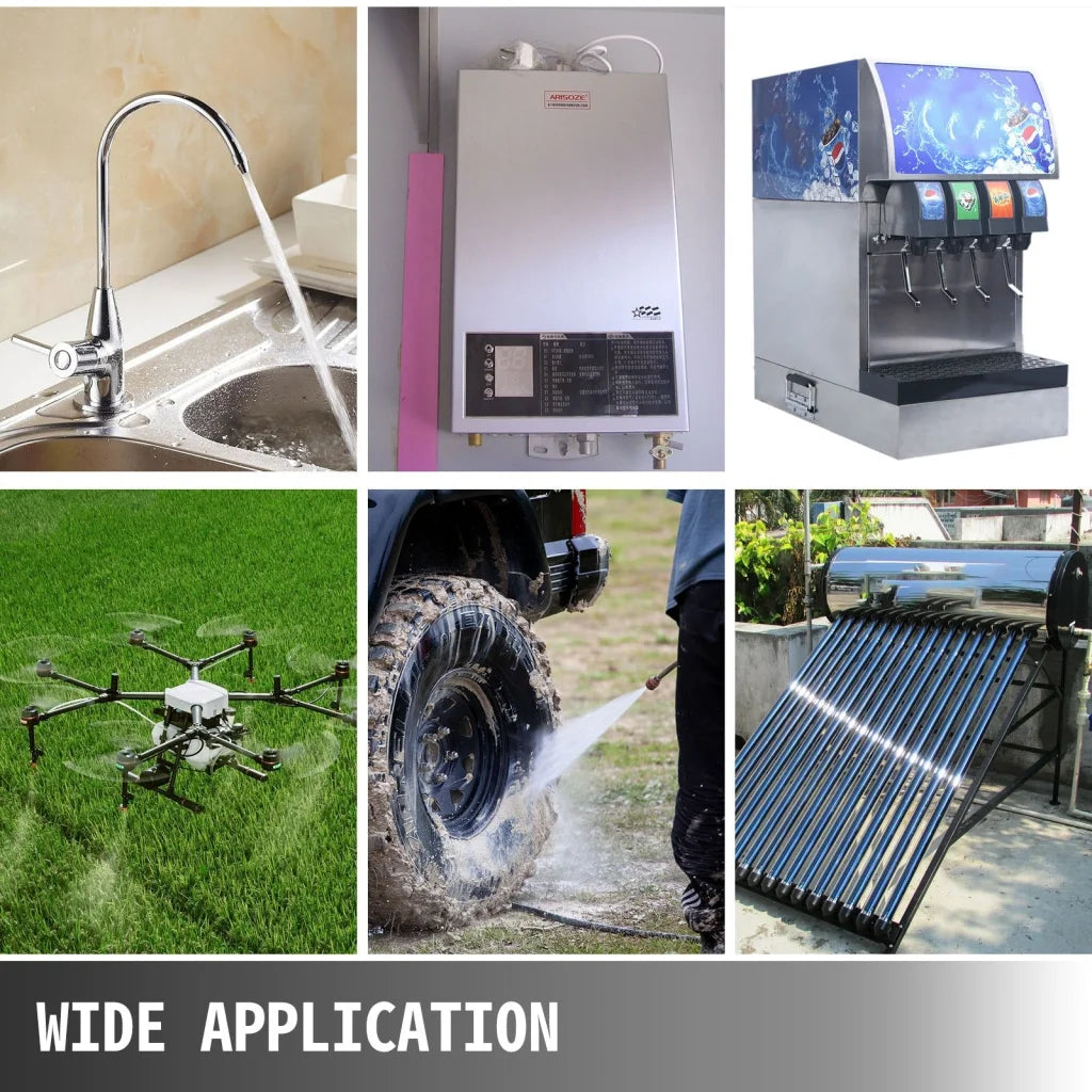 VEVOR Water Pressure Diaphragm Pump 12V FL-40 High Pressure