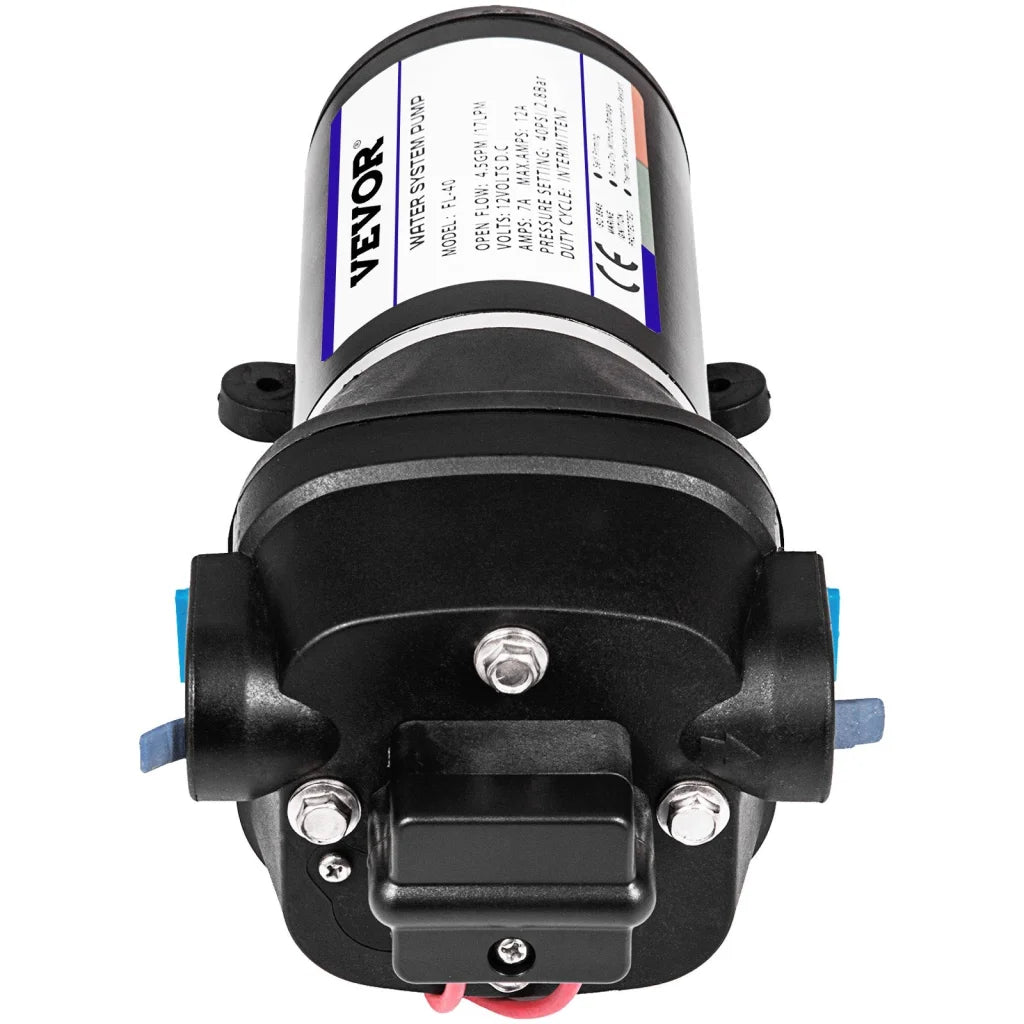 VEVOR Water Pressure Diaphragm Pump 12V FL-40 High Pressure