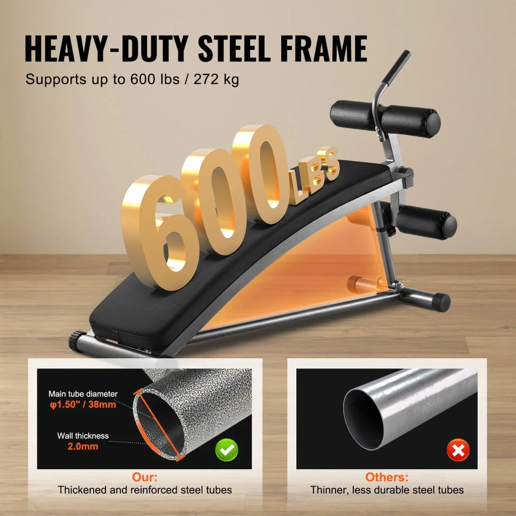 VEVOR Weight Bench Adjustable Situp Incline Bench for Home