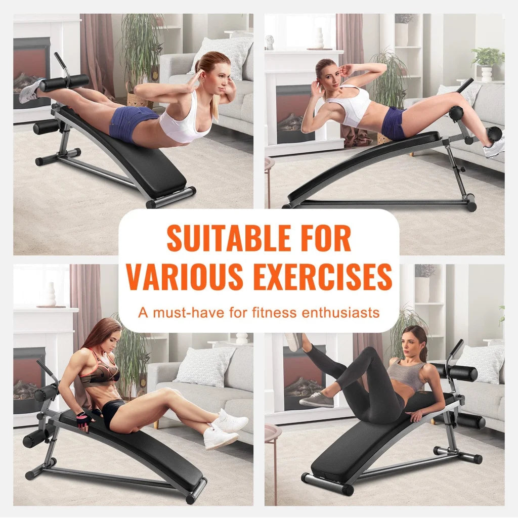 VEVOR Weight Bench Adjustable Situp Incline Bench for Home